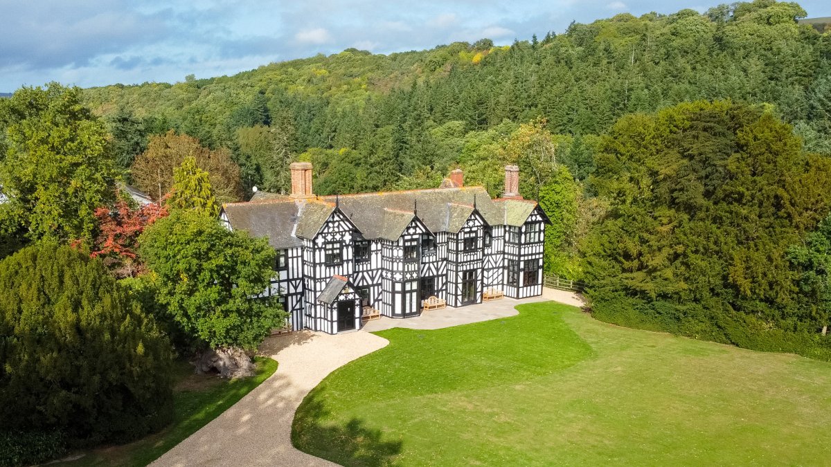 Marrington Hall - from above with the wow factor